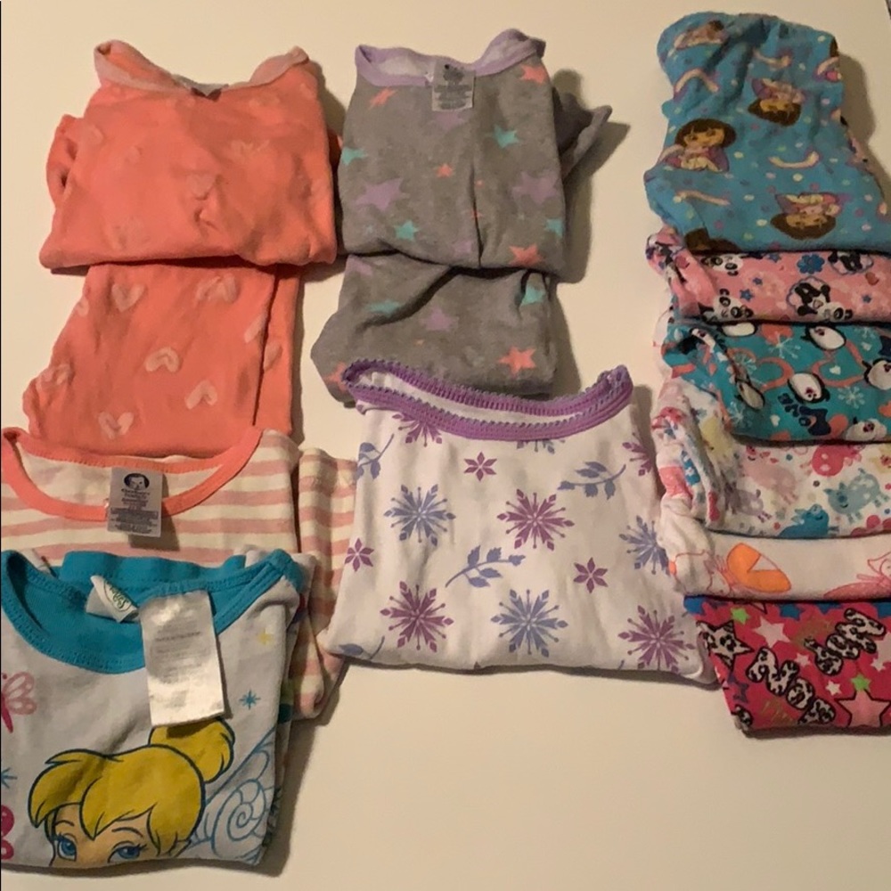 Lot of toddler pjs